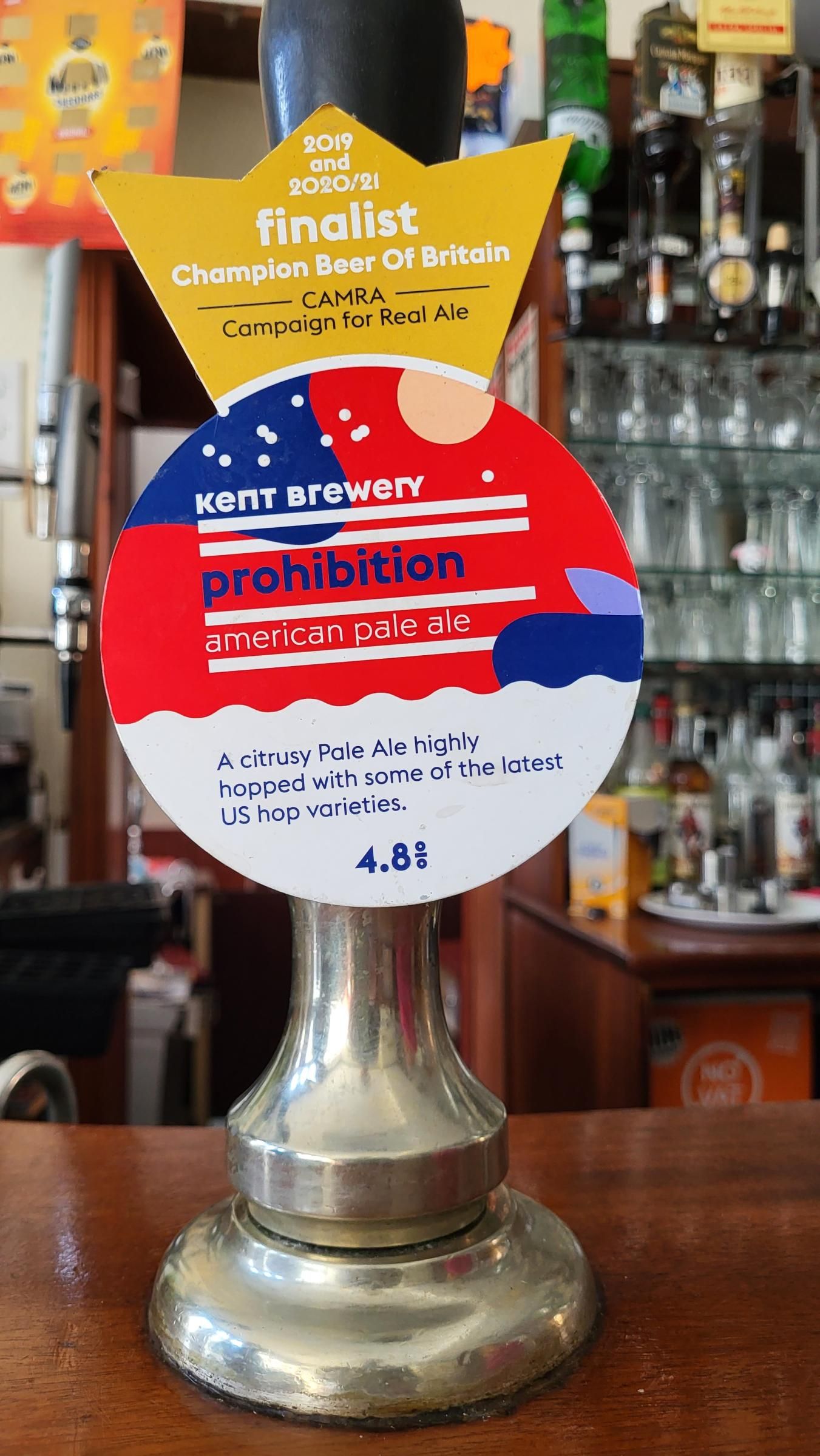 Kent beer on pump. (Bar). Published on 01-12-2023