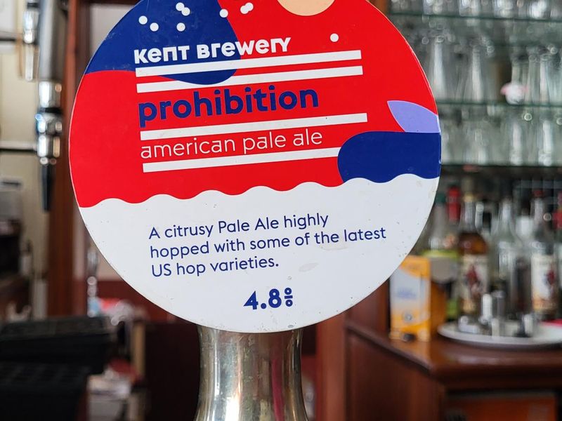 Kent beer on pump. (Bar). Published on 01-12-2023