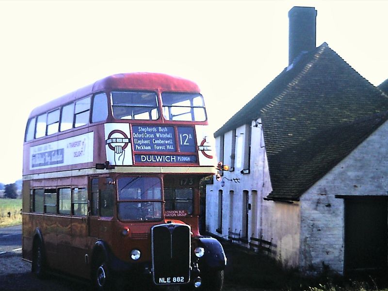 A London Bus visits in 1978. (Pub, External). Published on 03-03-2023 