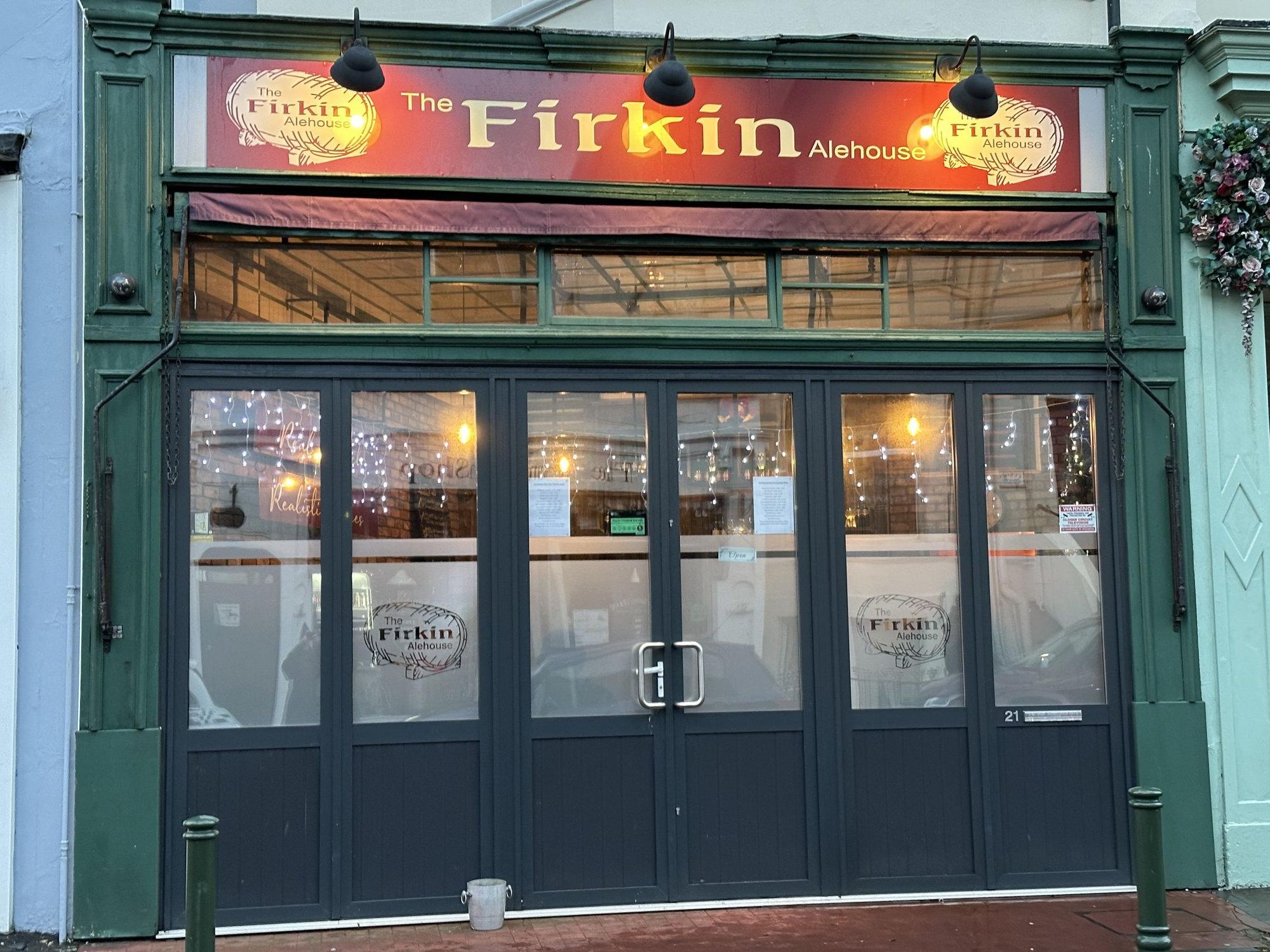 Firkin Alehouse frontage. (Pub, External, Sign, Key). Published on 29-12-2022