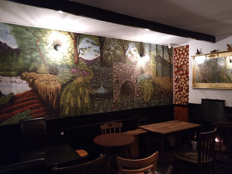 Pub interior with mural. (Pub). Published on 25-02-2026 
