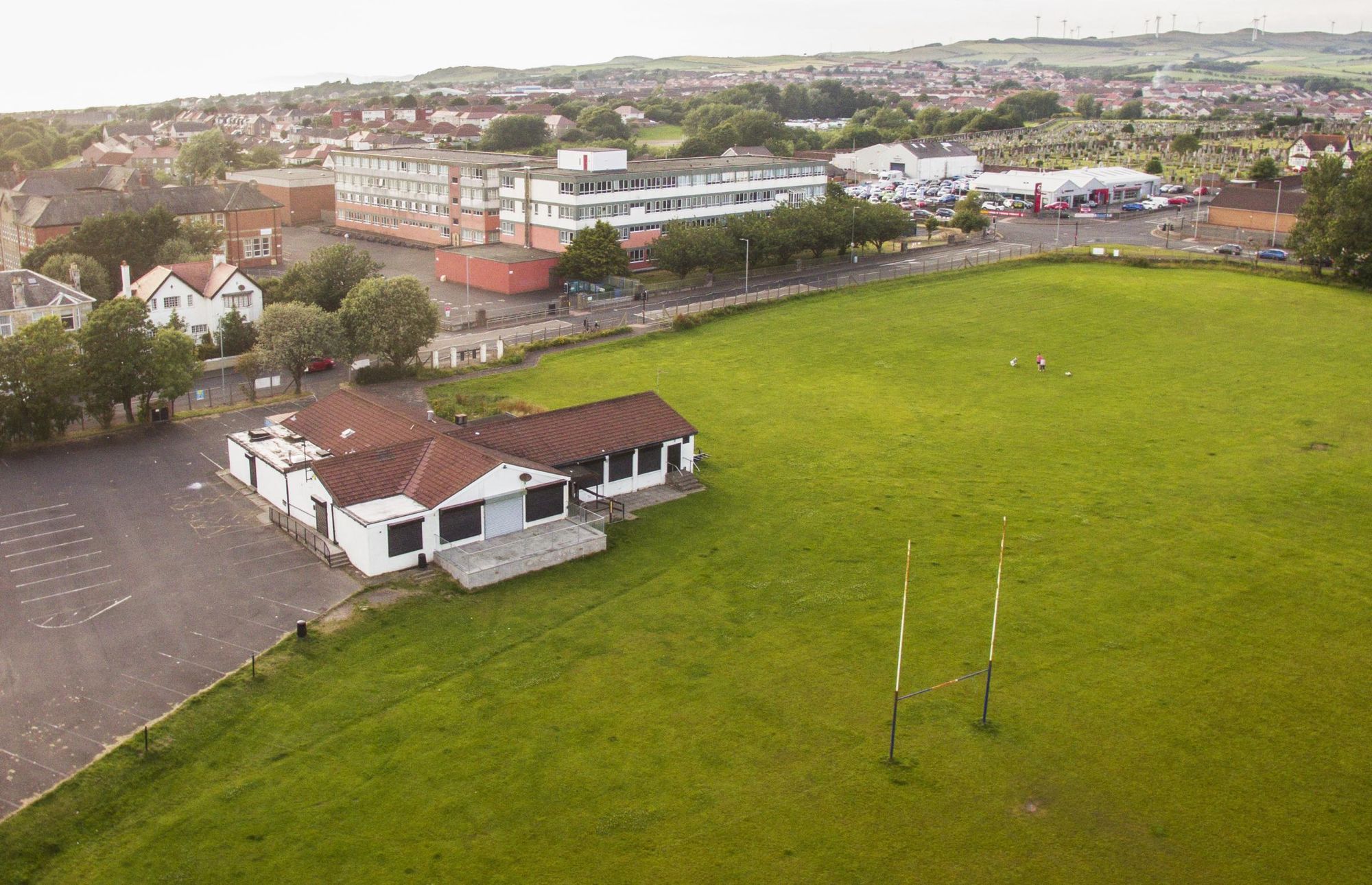 Ardrossan Rugby Club from above. (External, Key). Published on 19-07-2019