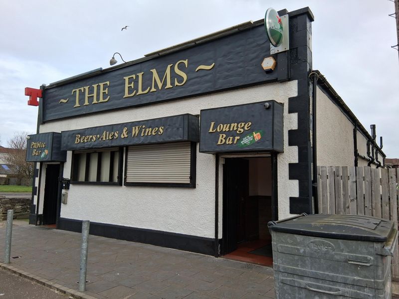 Elms Bar, Saltcoats (Photo: Alastair McMillan 31/03/2025). (Pub, External, Key). Published on 30-09-2025