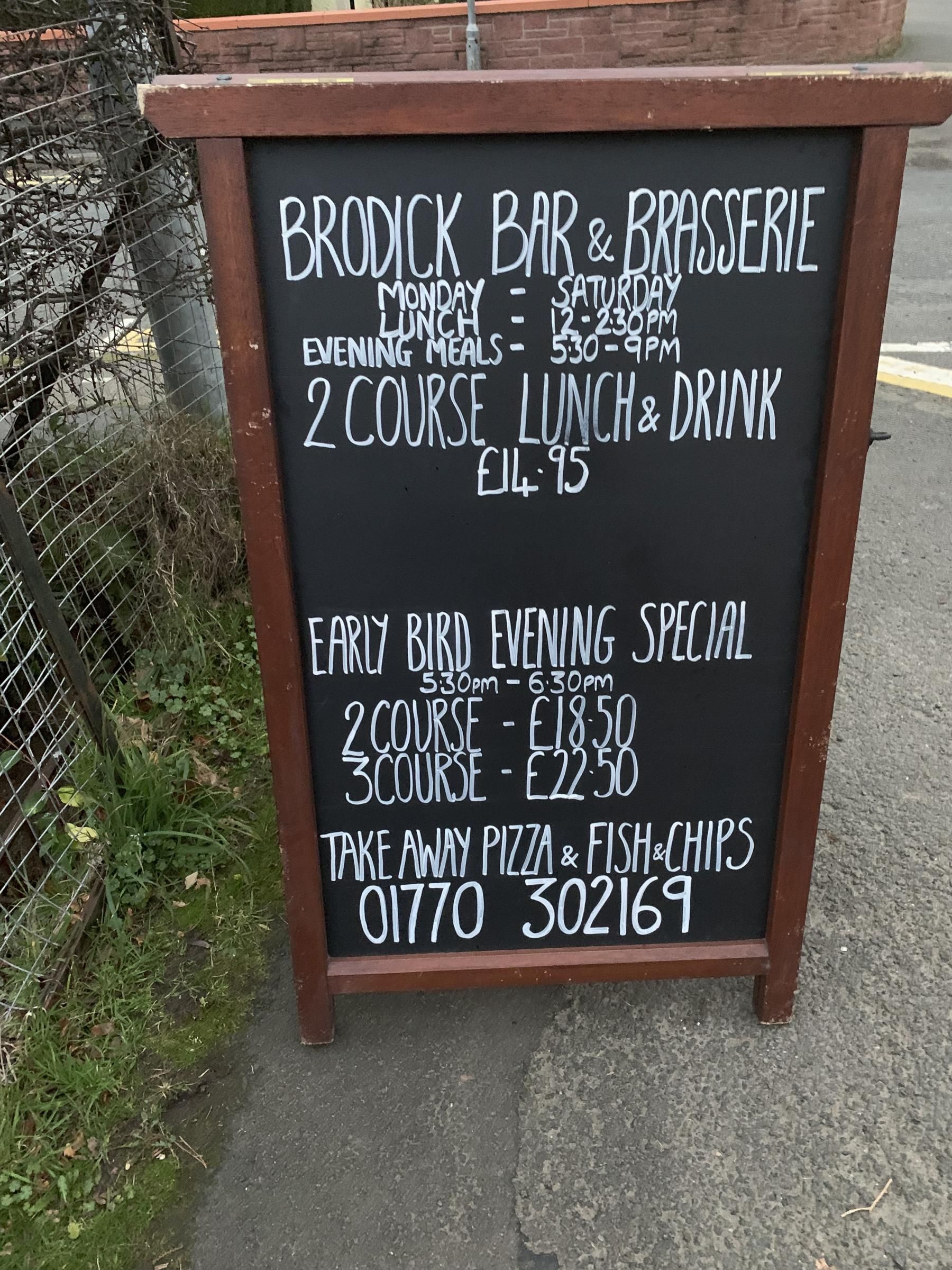 Brodick Bar. (External, Sign). Published on 26-11-2018
