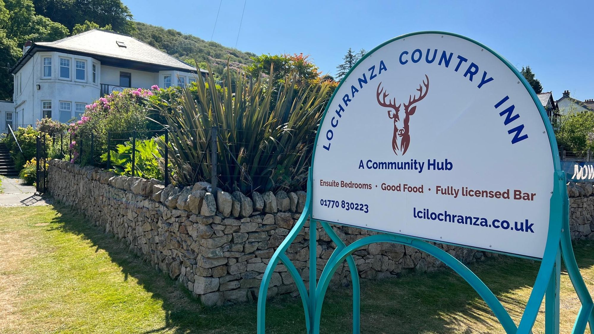 Lochranza Country Inn. (External, Sign). Published on 13-07-2023