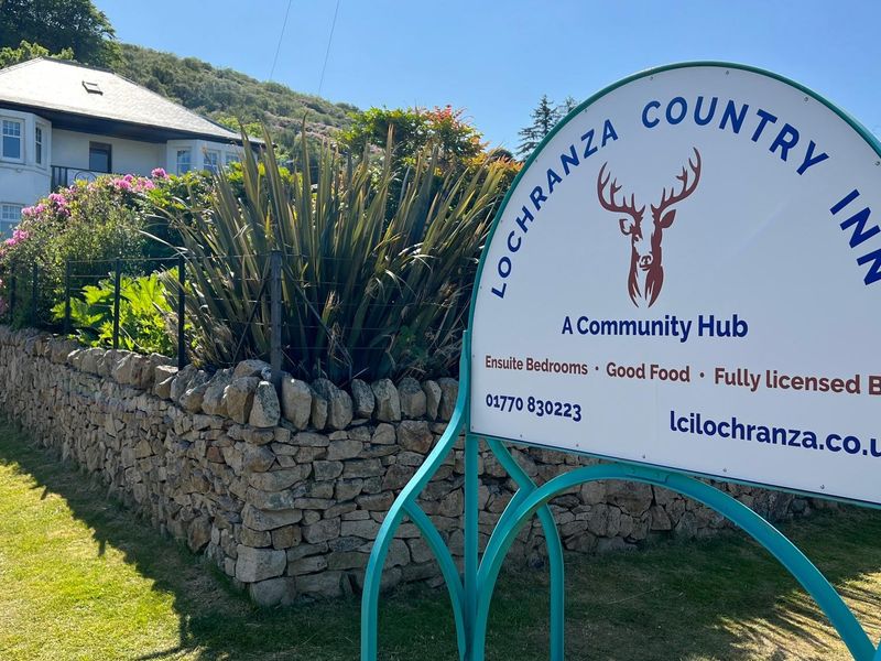 Lochranza Country Inn. (External, Sign). Published on 13-07-2023