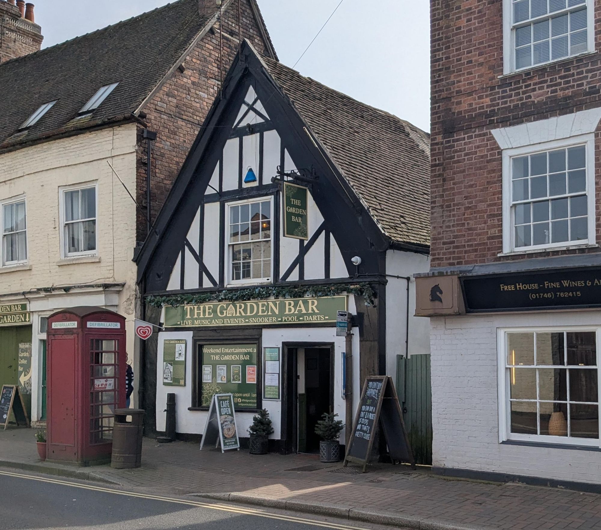 Garden Bar frontage in Bridge Street. (Pub, External, Key). Published on 20-03-2026