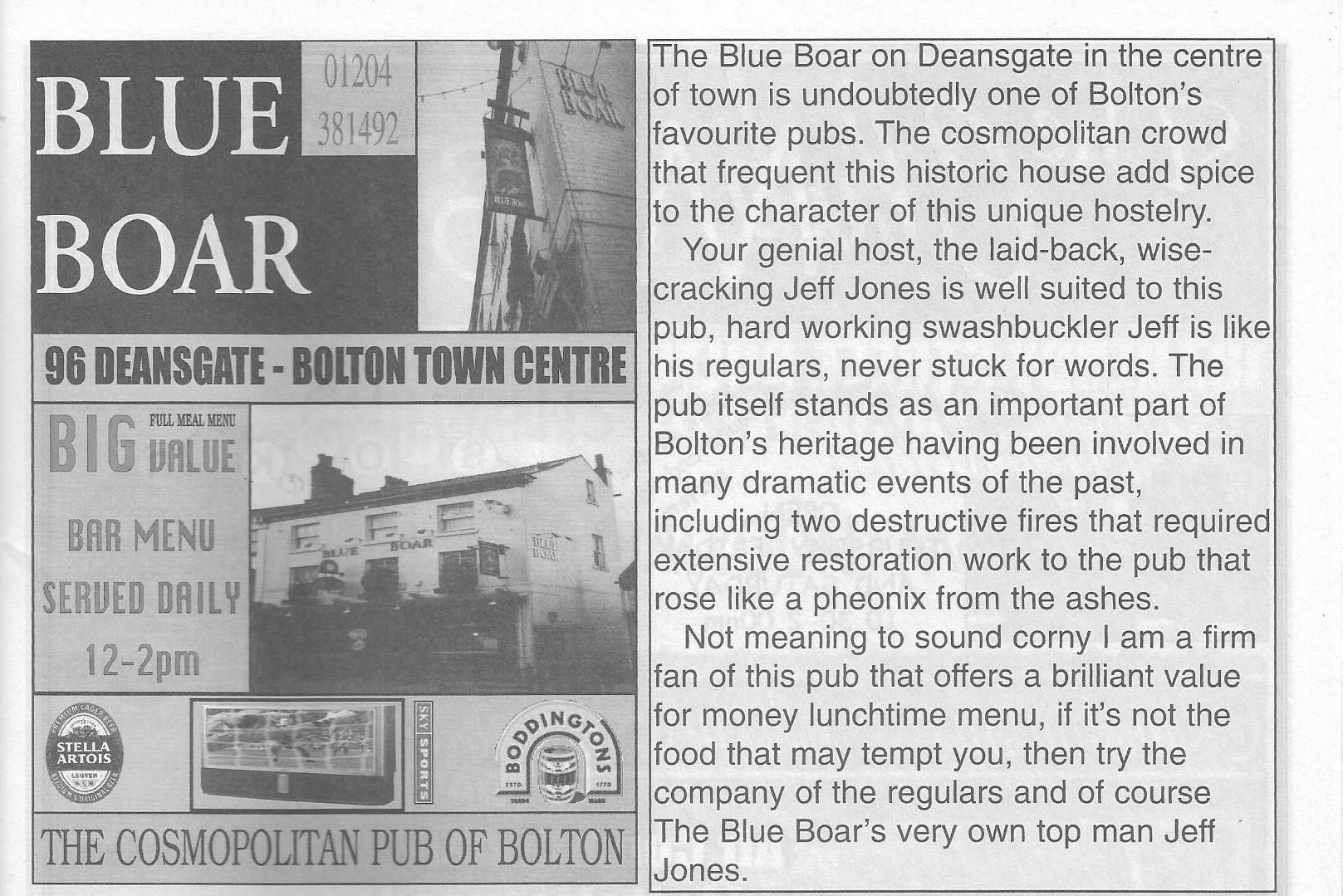 Pub advert December 2001. Published on 20-05-2022