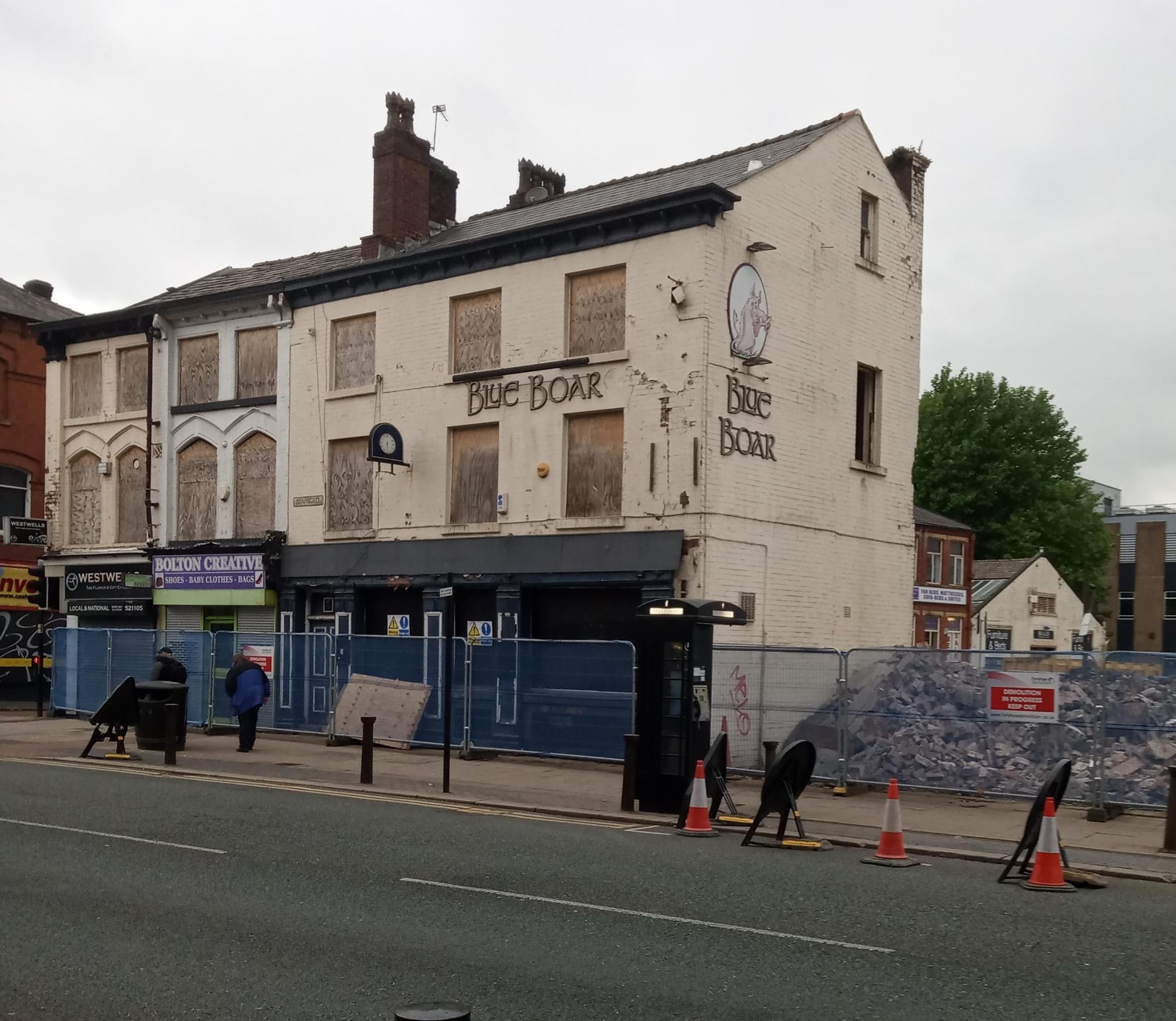 Front View just prior to demolition July 2022. Published on 02-07-2022