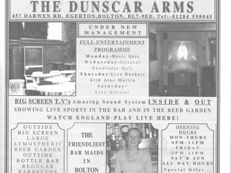 Advert From July 2001 Bolton Pub Directory. Published on 10-02-2016