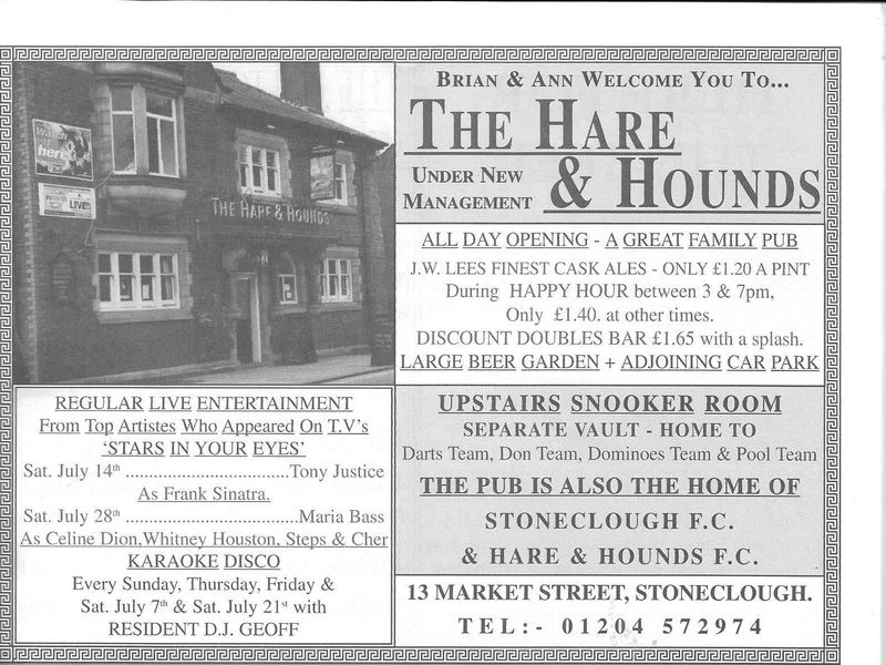 Advert from Bolton Pub Directory July 2001. Published on 12-08-2024