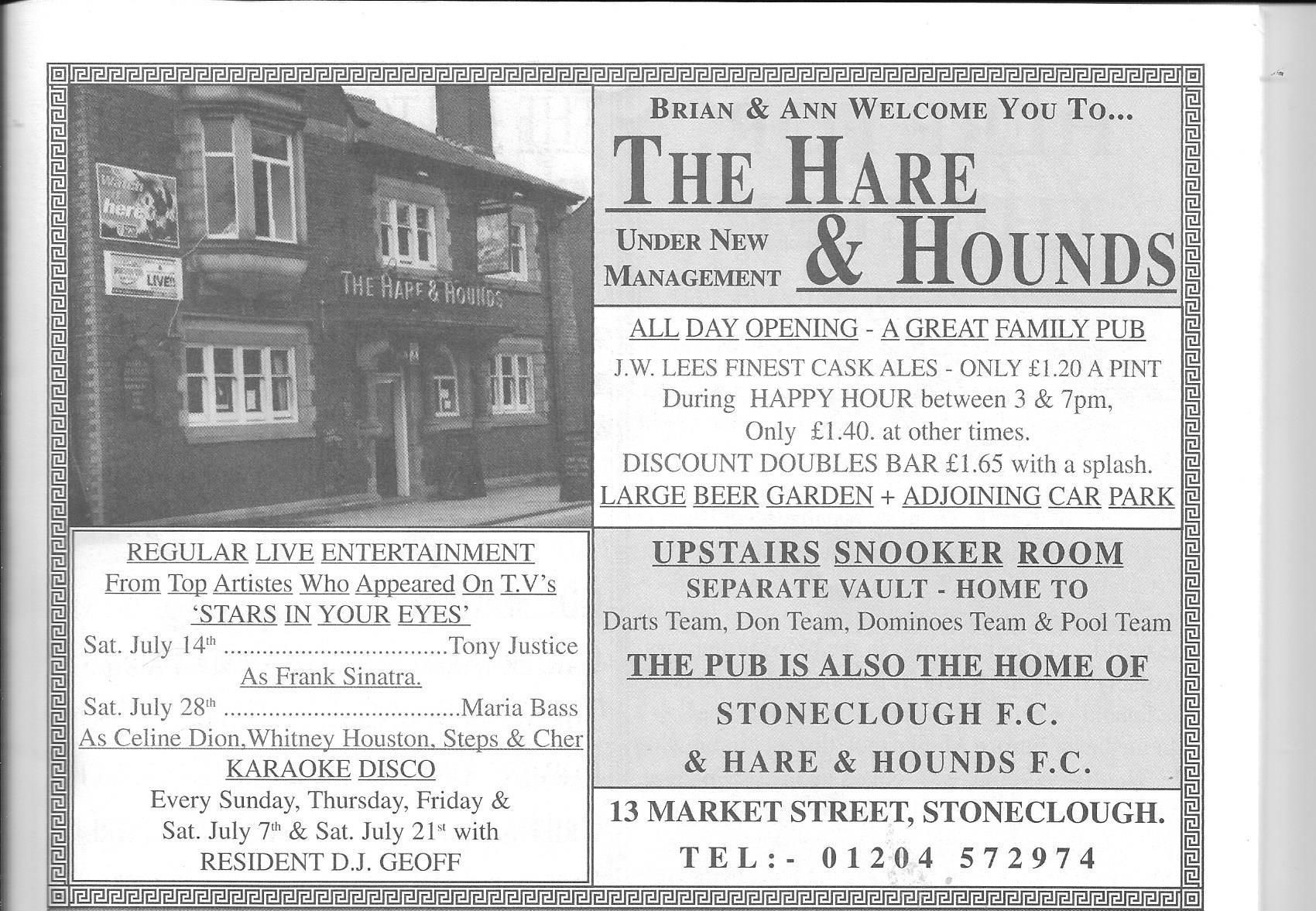 Advert from Bolton Pub Directory July 2001. Published on 12-08-2024