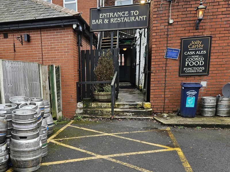 Rear Entrance from Car Park with two deep steps. (External). Published on 06-03-2026 