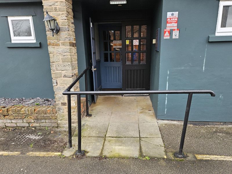 Mobility Level Access with Ramp and handrail at side entrance. (External). Published on 06-03-2026 