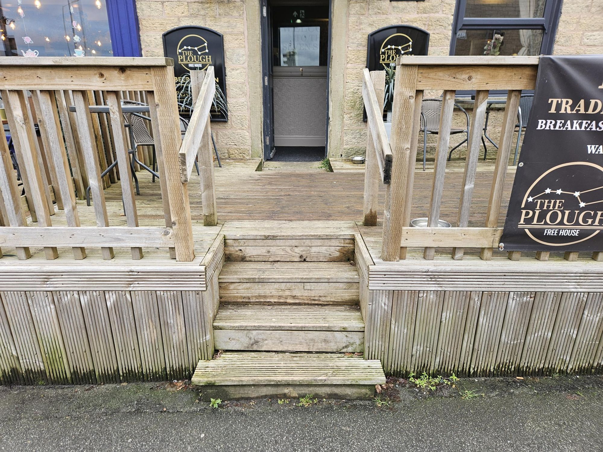 Mobility Access with four deep steps at the front entrance. (External). Published on 06-03-2026