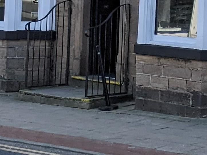 Mobility Access with two deep steps with handrails at the door. Published on 25-01-2026