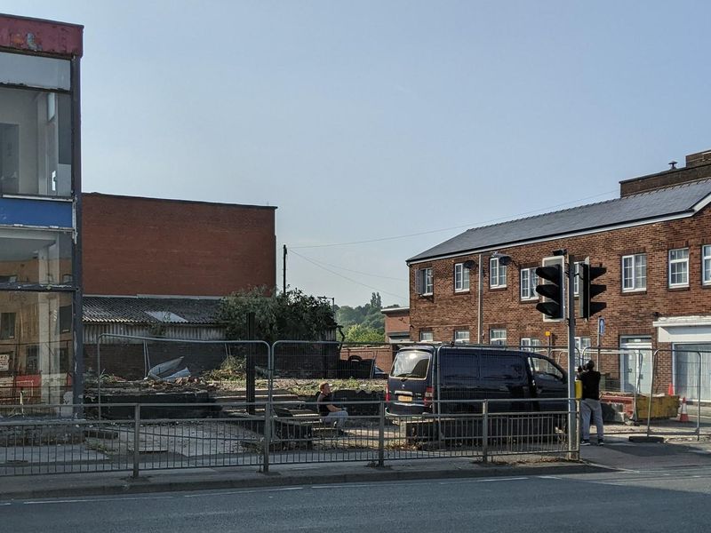 One of the demolition men sits on the steps of the Albion wishin. (Key). Published on 06-09-2024 