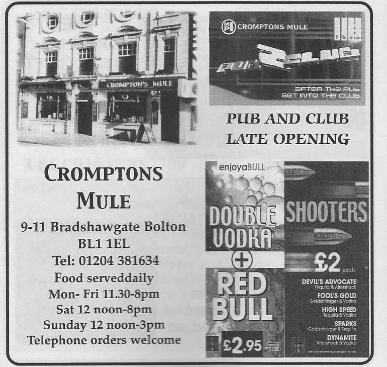 Pub Advert December 2001. Published on 20-05-2022