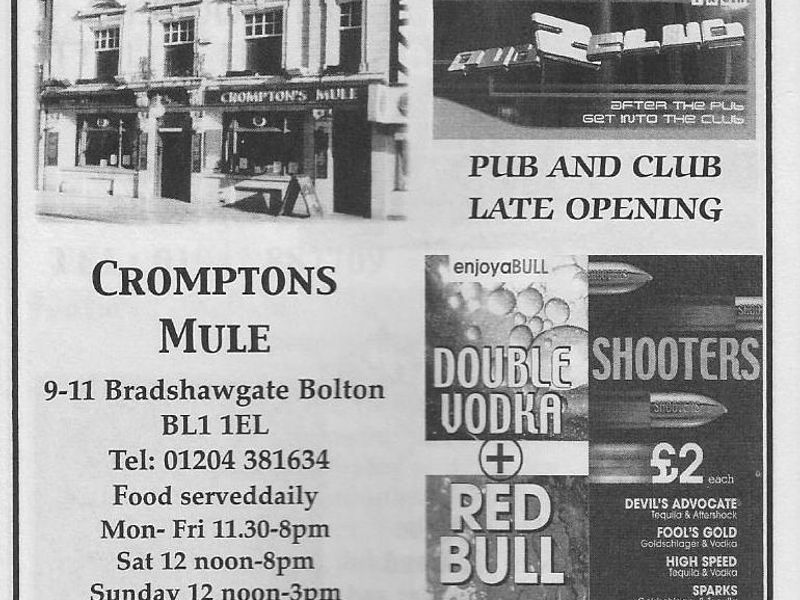 Pub Advert December 2001. Published on 20-05-2022