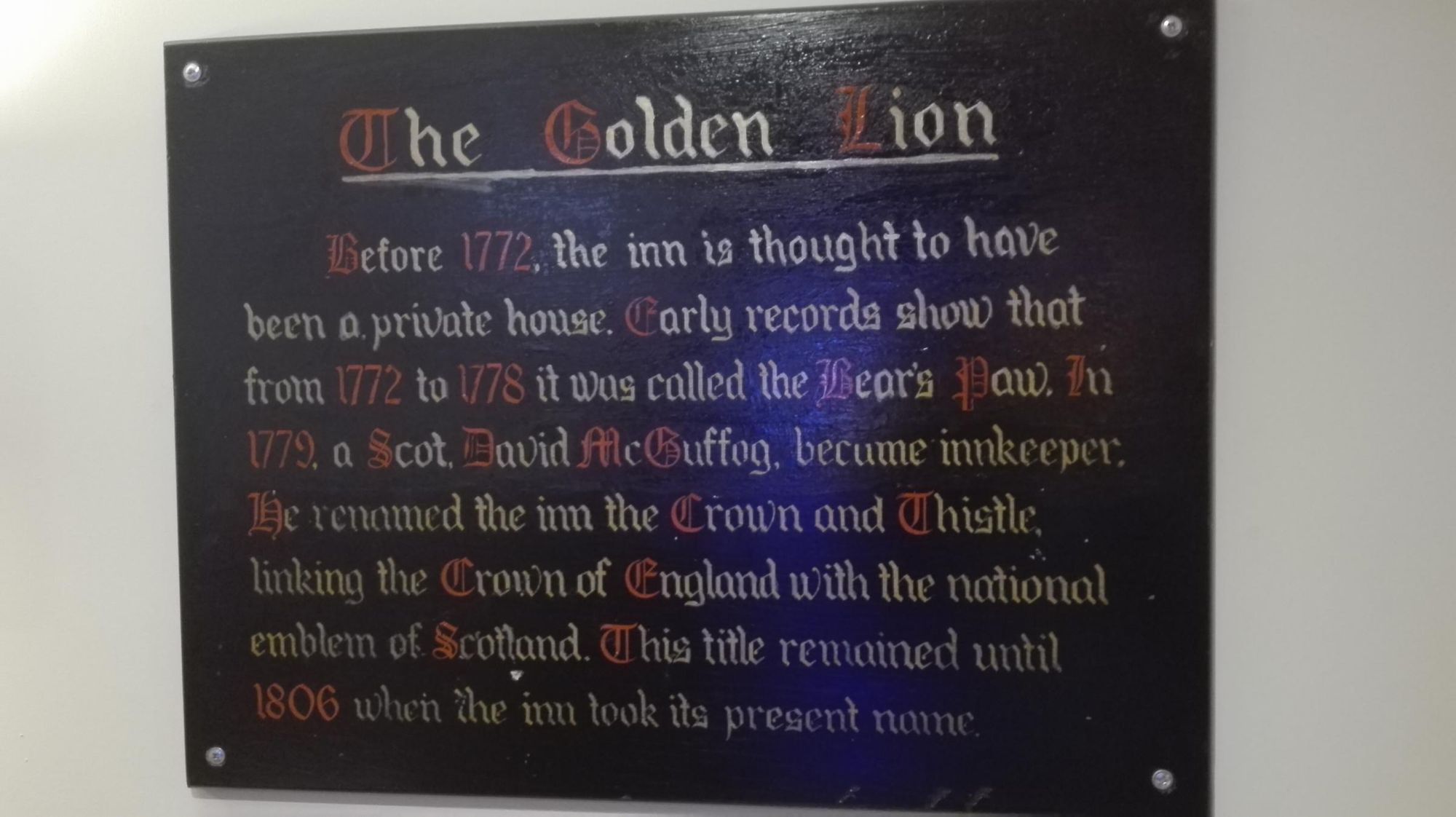 History Plaque. (Sign). Published on 25-08-2017