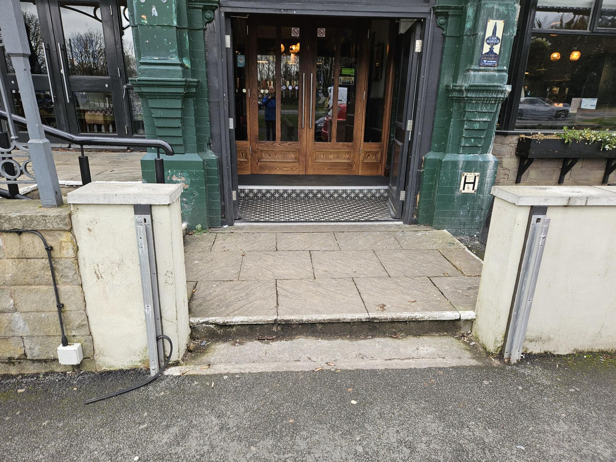 Mobility Access with two deep steps at the front entrance. (External). Published on 06-03-2026