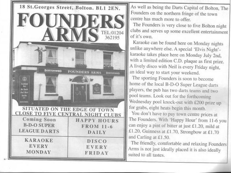 Advert From July 2001 Bolton Pub Directory. Published on 10-02-2016