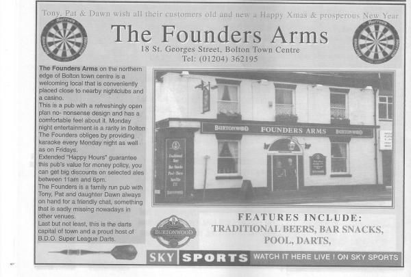 Advert From December 2001 Bolton Pub Directory. Published on 10-02-2016