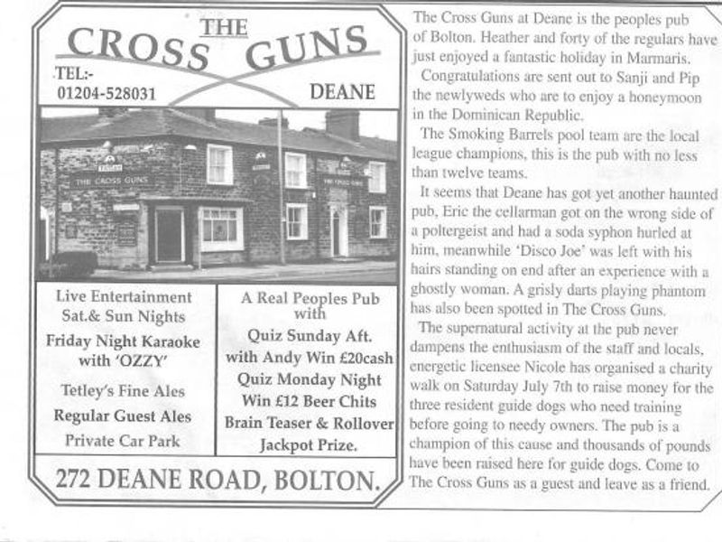 Advert From July 2001 Bolton Pub Directory. Published on 10-02-2016