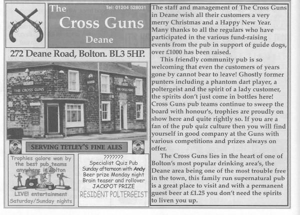 Advert From July 2001 Bolton Pub Directory. Published on 10-02-2016
