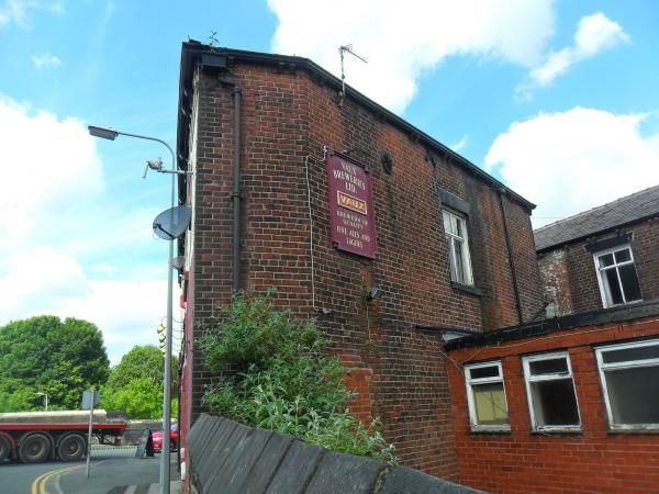 Old Vaux Brewery sign on rear wall of the pub in June 2014. (Sign). Published on 13-06-2014