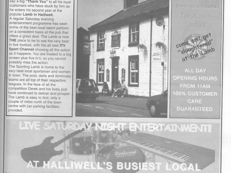 Pub Advert December 2001. Published on 20-05-2022