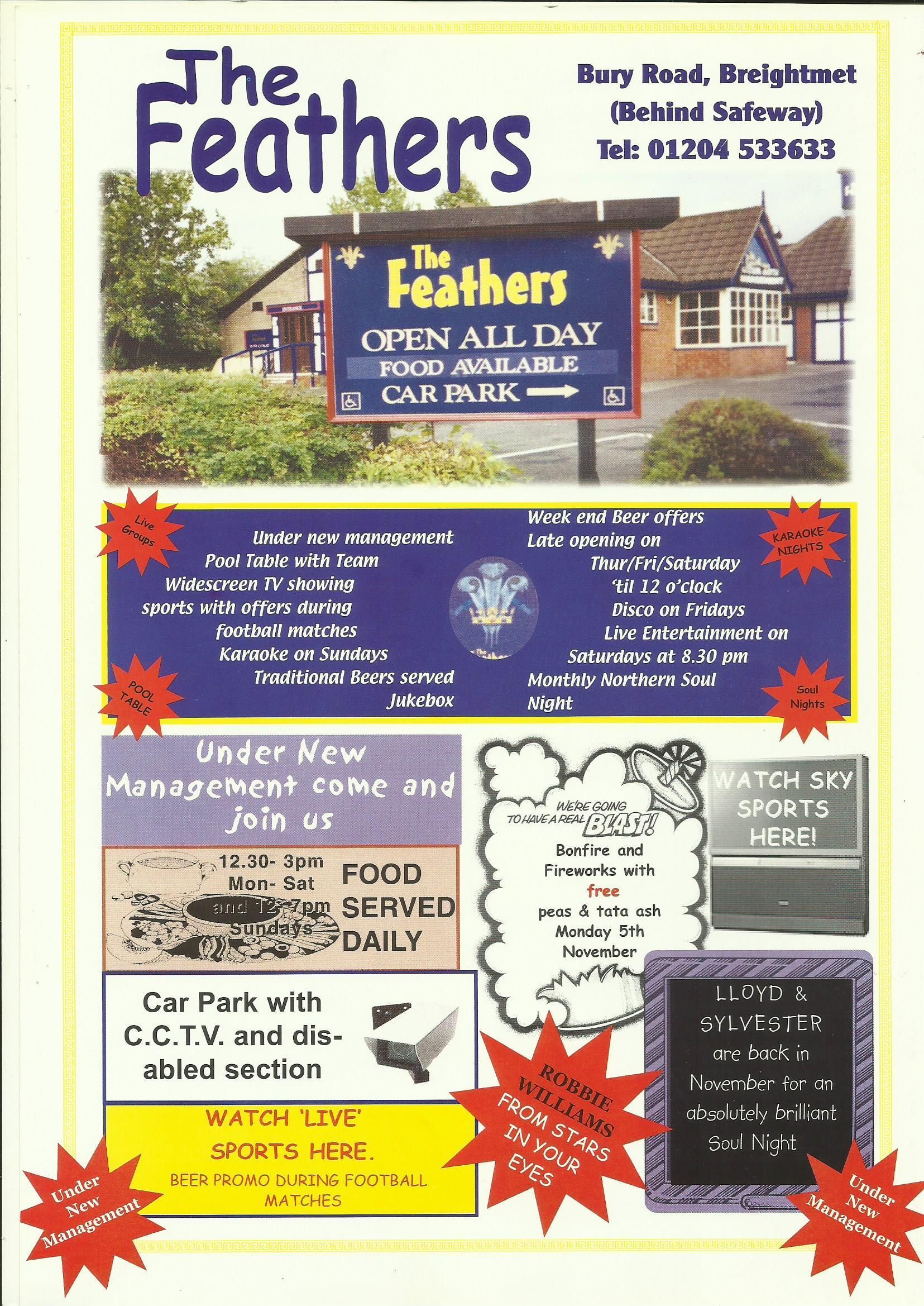 Advert from Yellow Pub Directory November 2001. Published on 12-08-2024