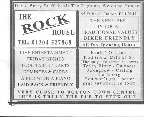 Advert From July 2001 Bolton Pub Directory. Published on 10-02-2016