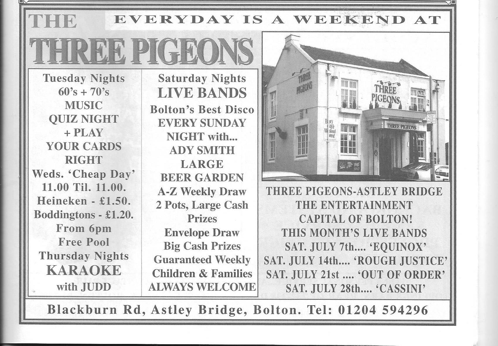 Pub Advert July 2001. Published on 20-05-2022
