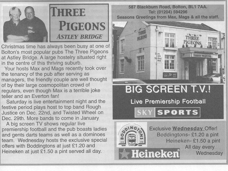 Pub Advert December 2001. Published on 20-05-2022 