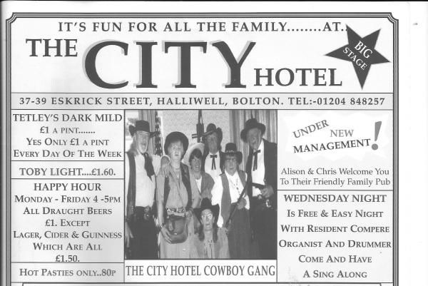 Advert From July 2001 Bolton Pub Directory. Published on 10-02-2016