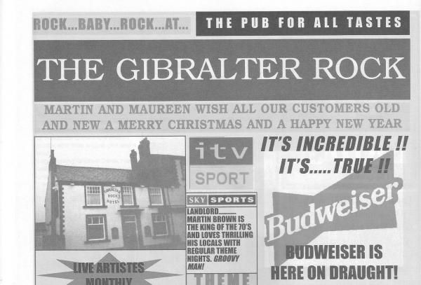 Advert From December 2001 Bolton Pub Directory. Published on 10-02-2016