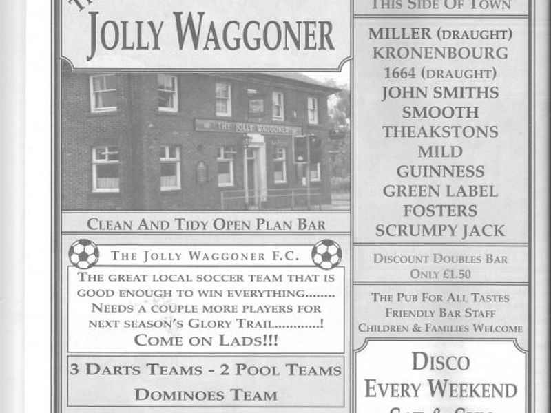 Advert From July 2001 Bolton Pub Directory. Published on 10-02-2016 