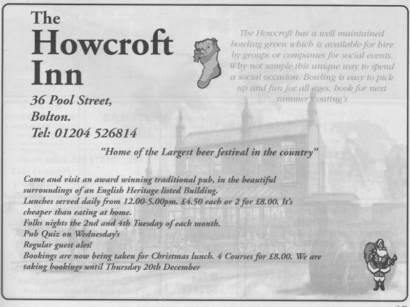 Advert From December 2001 Yellow Pub Directory. Published on 10-02-2016 