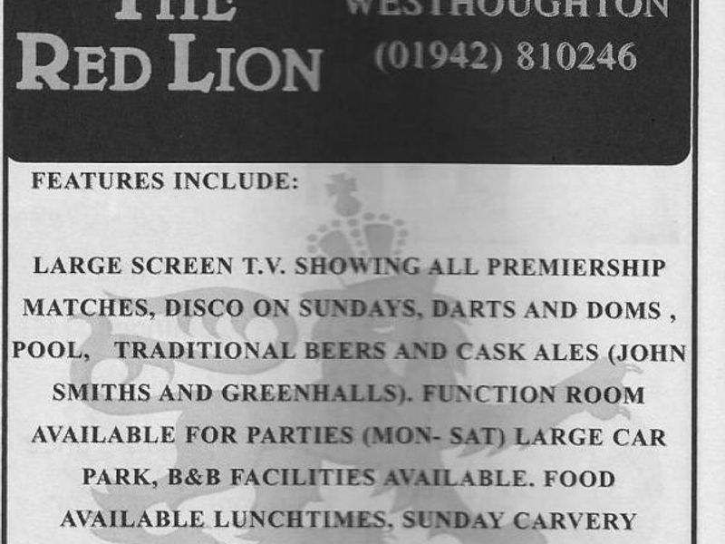 Advert From November 2001 Yellow Pub Directory. Published on 10-02-2016