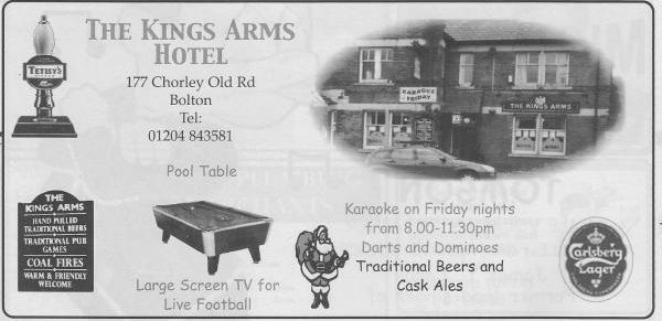 Advert From December 2001 Yellow Pub Directory. Published on 10-02-2016