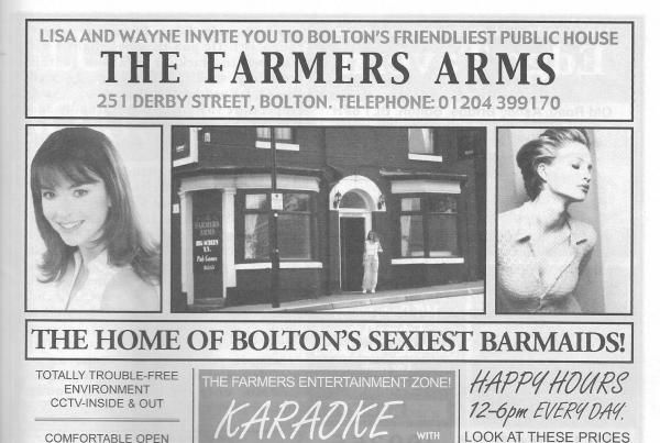 Advert From December 2001 Bolton Pub Directory. Published on 10-02-2016