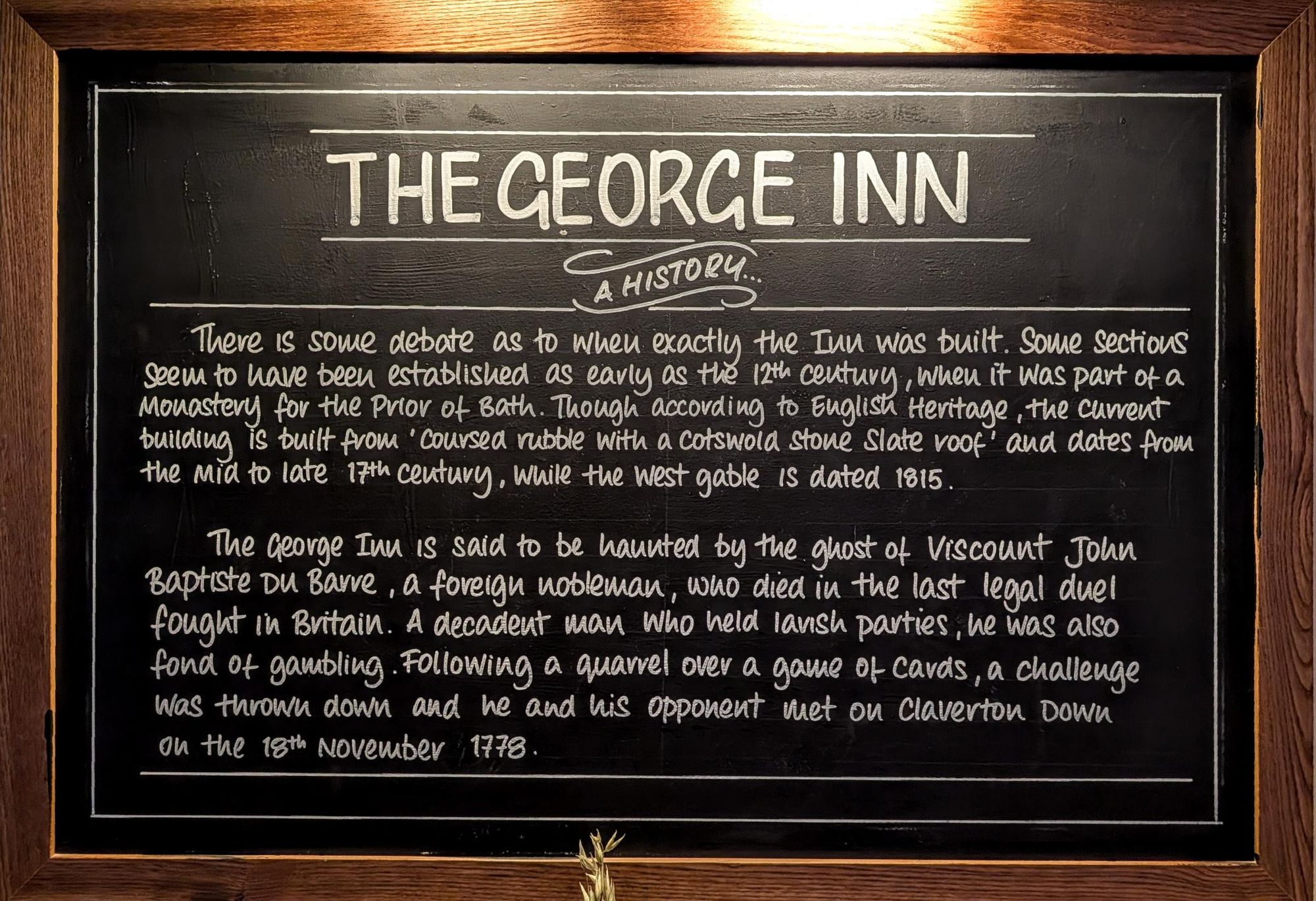 Pub History. (Sign). Published on 12-04-2026