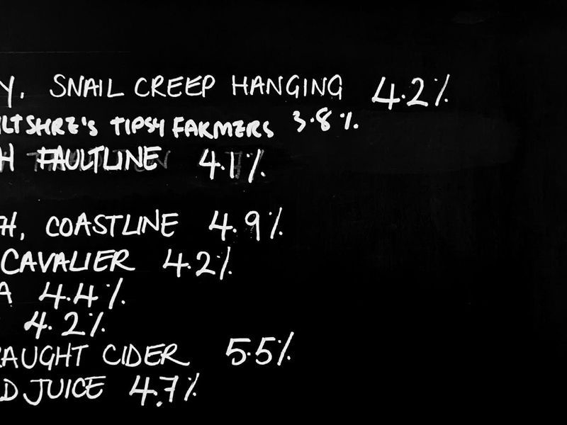 Beer & Cider List. (Sign). Published on 03-03-2025 
