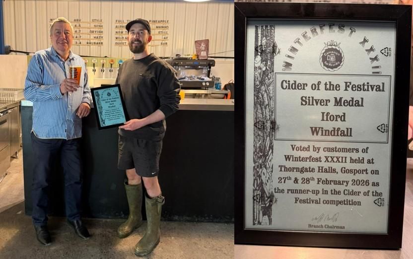 Joe Abbot Receiving Silver Award  for Windfall at Gosport Winter. (Award). Published on 04-05-2026