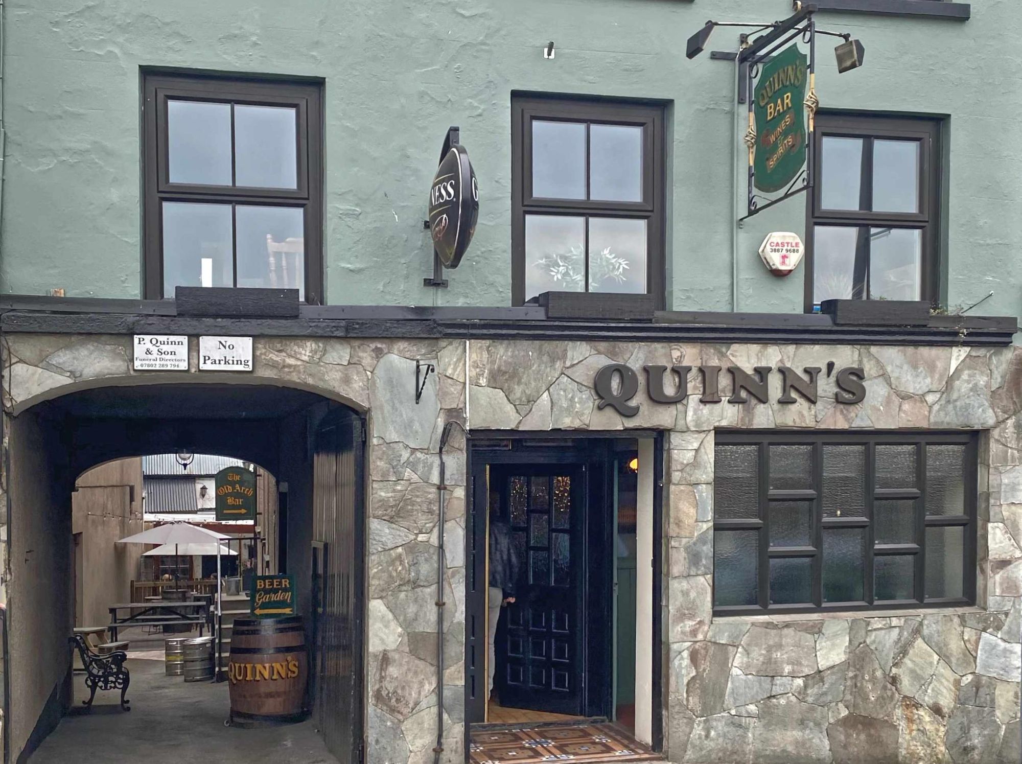 Quinn's Bar, June 2023 (Photo: Michael Slaughter). (Pub, External, Key). Published on 10-03-2025