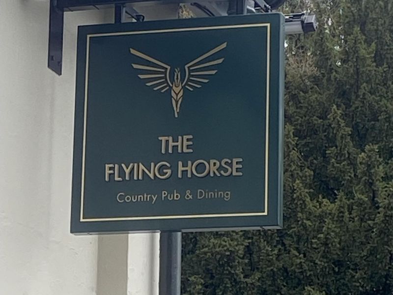 Flying Horse Clophill - sign. (Pub, Sign). Published on 05-04-2022