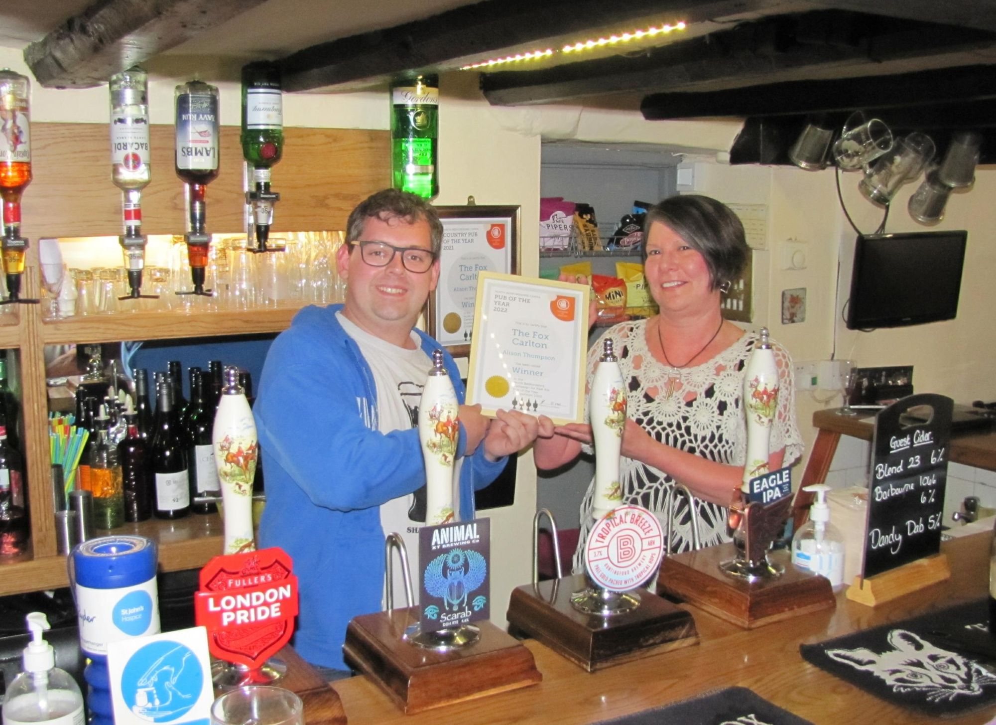 Fox, Carlton - POTY 2022. (Pub, Bar, Publican, Award). Published on 15-05-2022