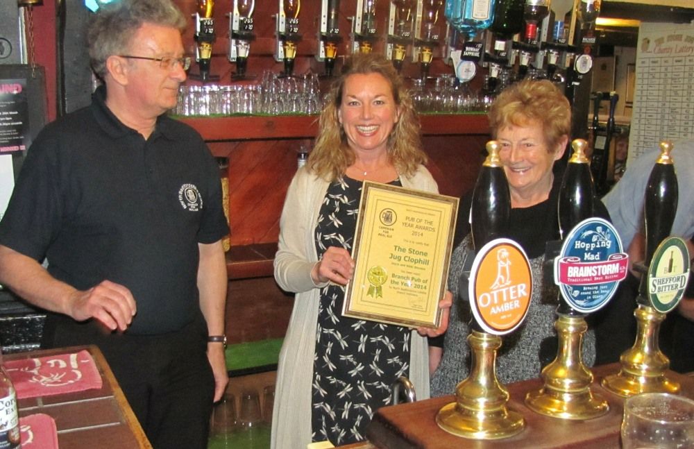 "Stone Jug, Clophill - Branch Pub of the Year 2014". (Pub, Bar, Publican, Award). Published on 29-03-2015