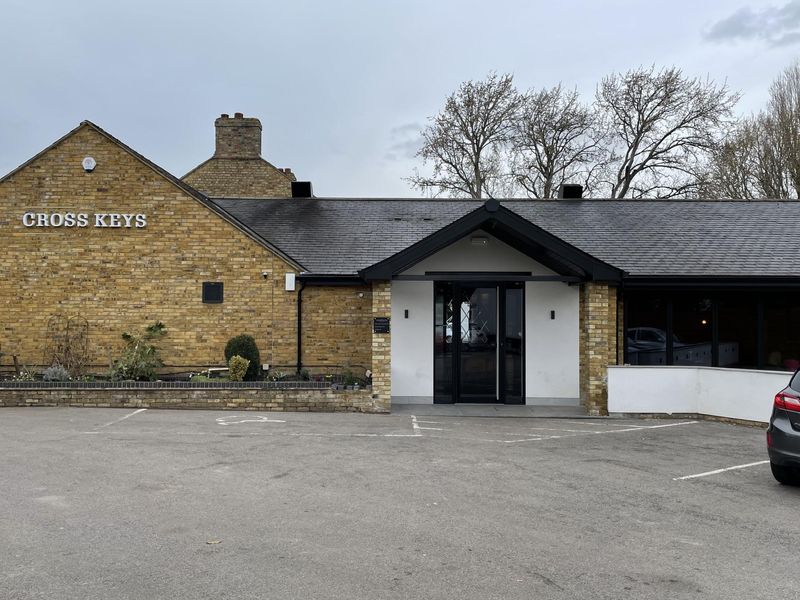 Cross Keys, Kempston Wood End - restaurant entrance. (Pub, External, Restaurant). Published on 11-03-2023 